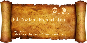 Pásztor Marcellina névjegykártya